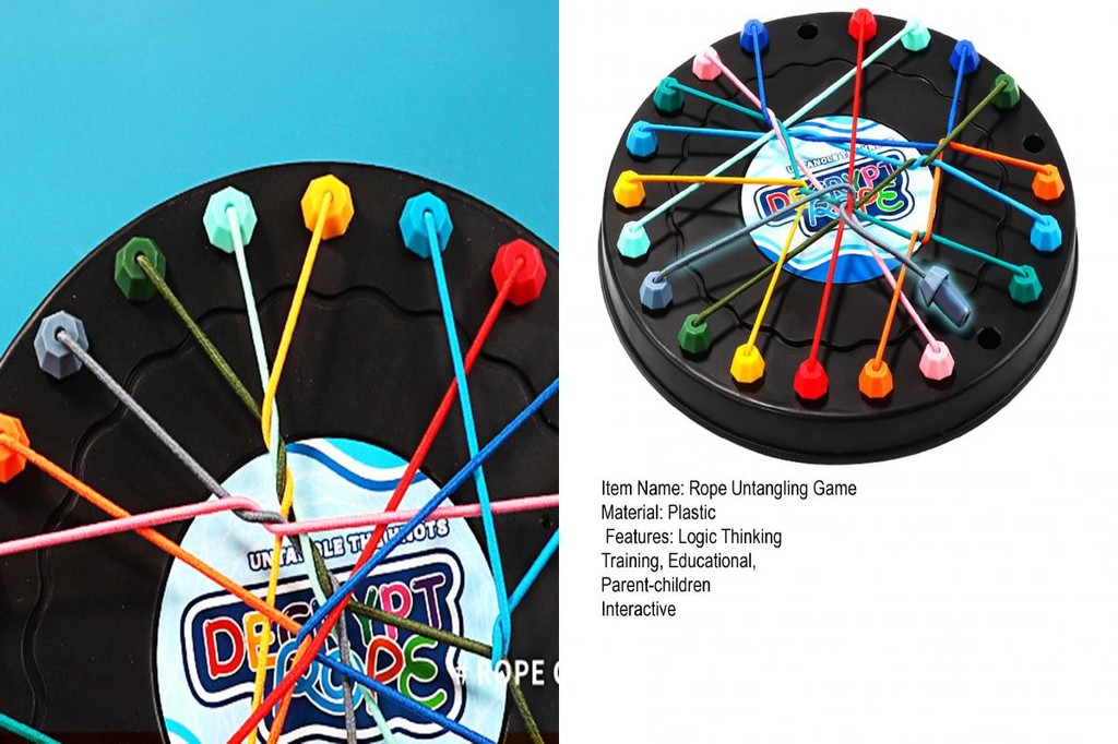 livecity| Logic Thinking Training Rope Game Brain Teaser Rope Game ...