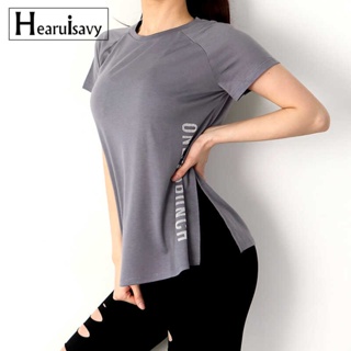 Hearuisavy Sports Shirts Breathable Workout Sportswear Fitness