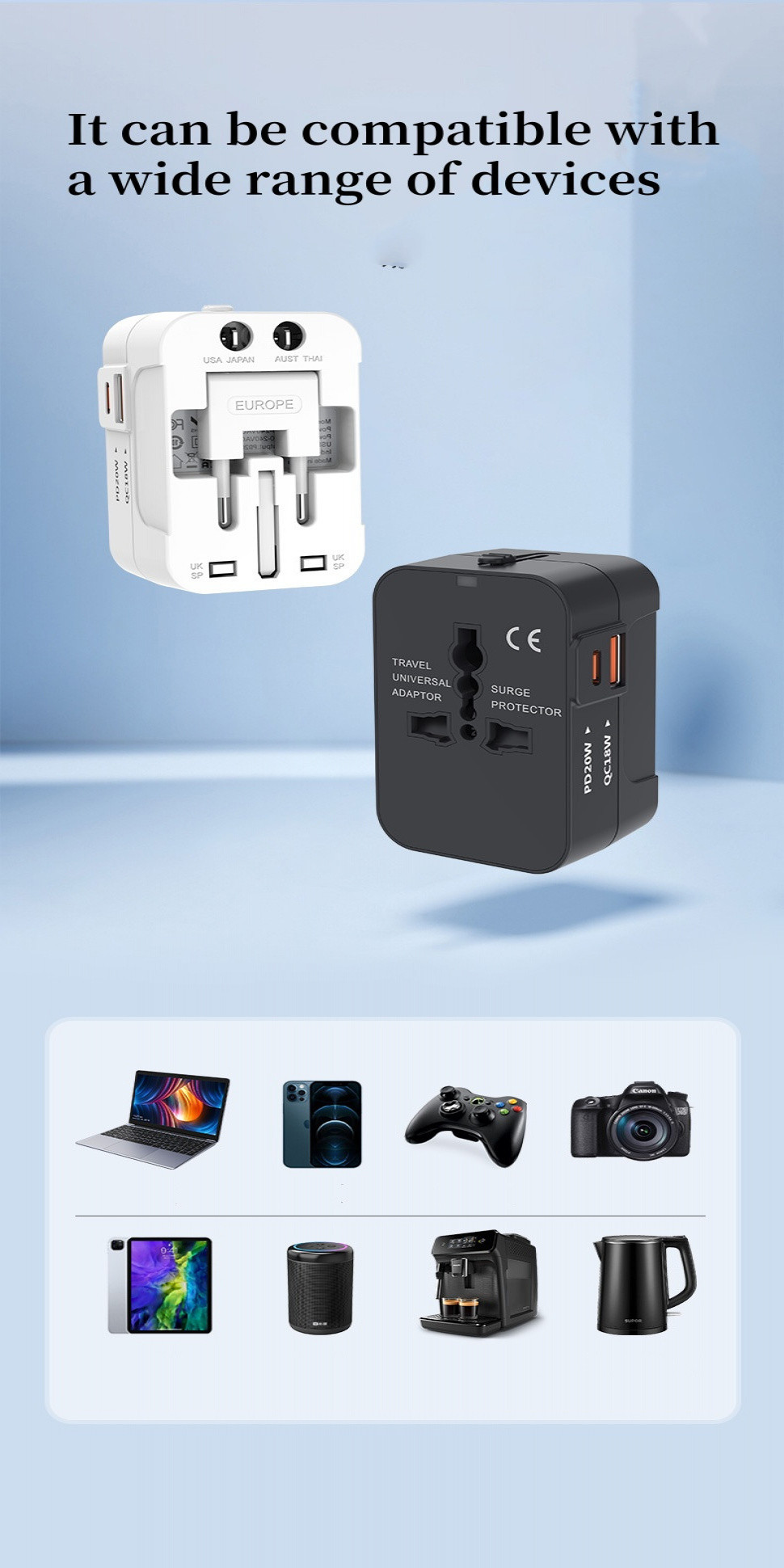 FoCase Rec Global Plug Converter, Travel Socket, A Variety Of ...