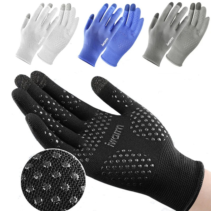1 Pair Women Men Sun Protection UV Breathable Gloves / Anti-Slip Touch ...