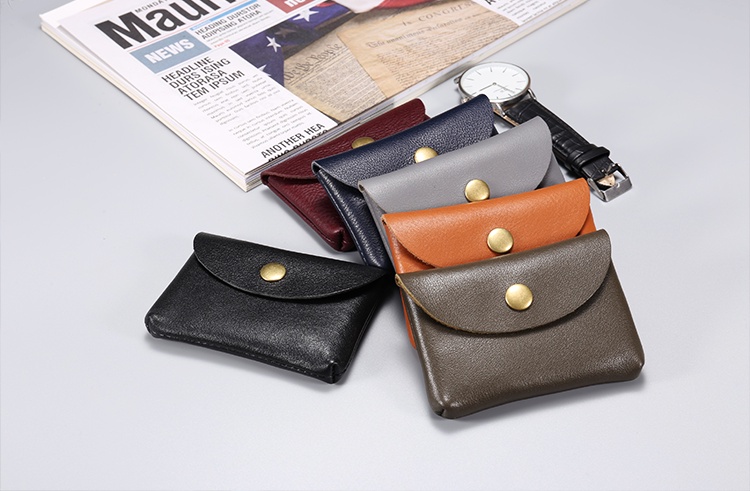 Mini Japanese Korean Handmade Real Leather Small Wallet Mens and Womens ...