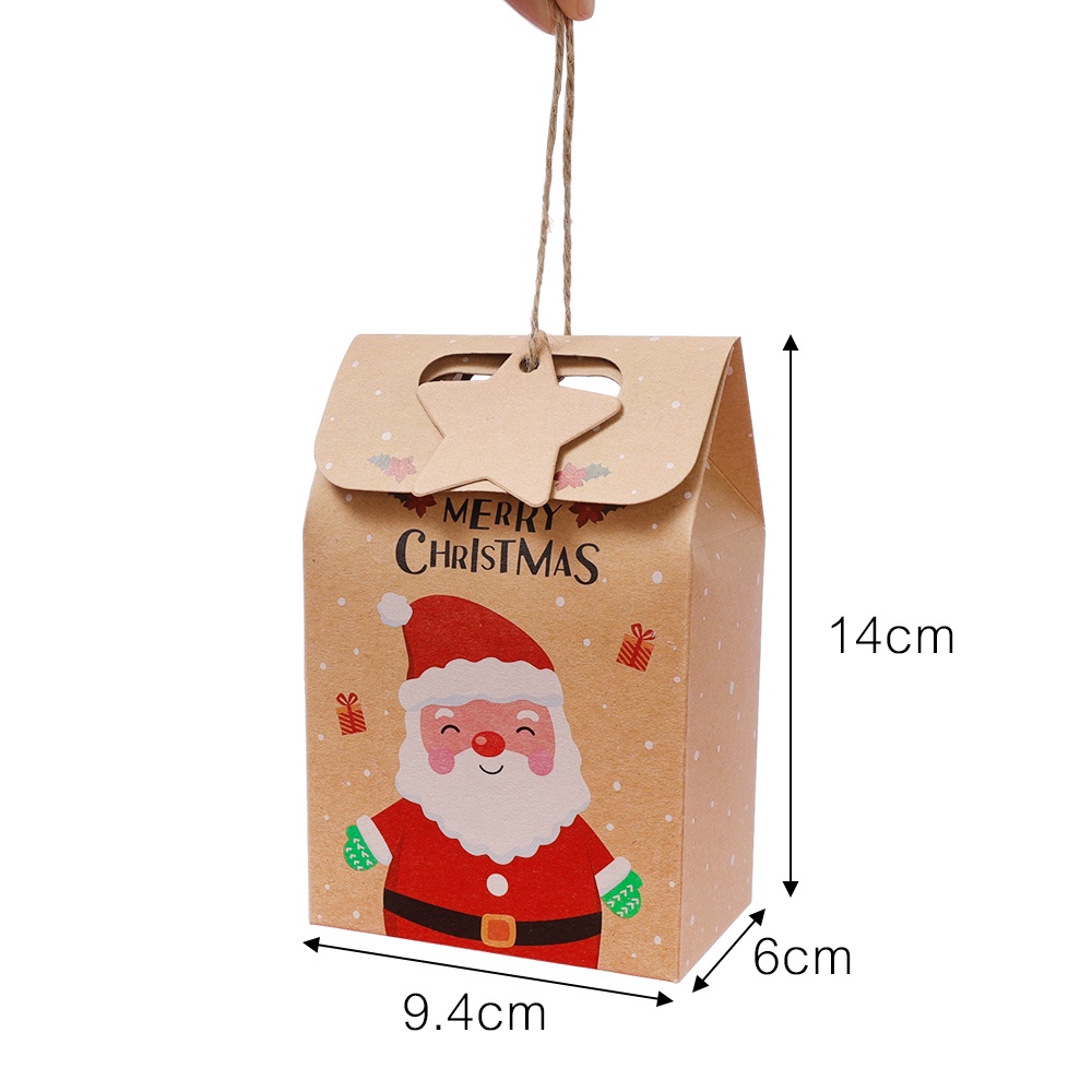 DIY Santa Claus Snowflake Candy Bag / Christmas Gift Bag with Handles