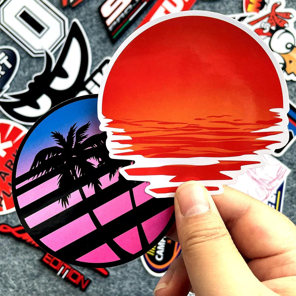 40Pcs JDM Helmet Decals Pers Japanese Modified Stickers Waterproof ...