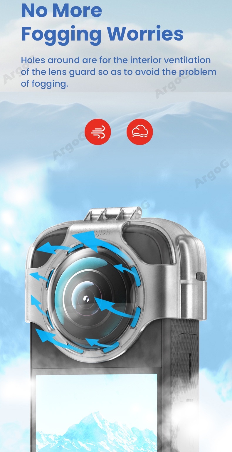 aMagisn Anti-Fog Lens Guards For Insta360 X3 with Silicone Case and ...