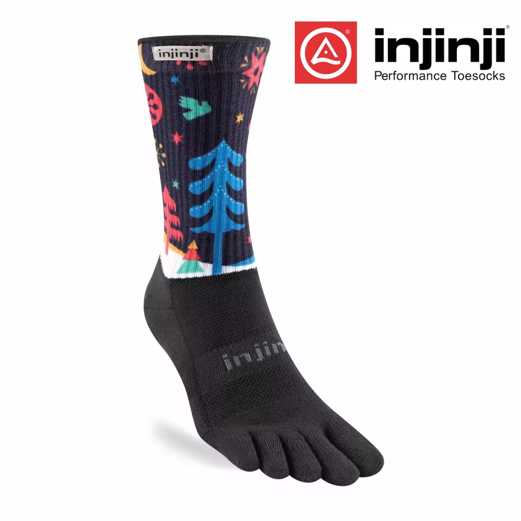 Injinji COMPRESSION Performance Recovery ToeSocks/Five Finger Socks Running  Marathon Race Workout Sports Trail Toe Socks