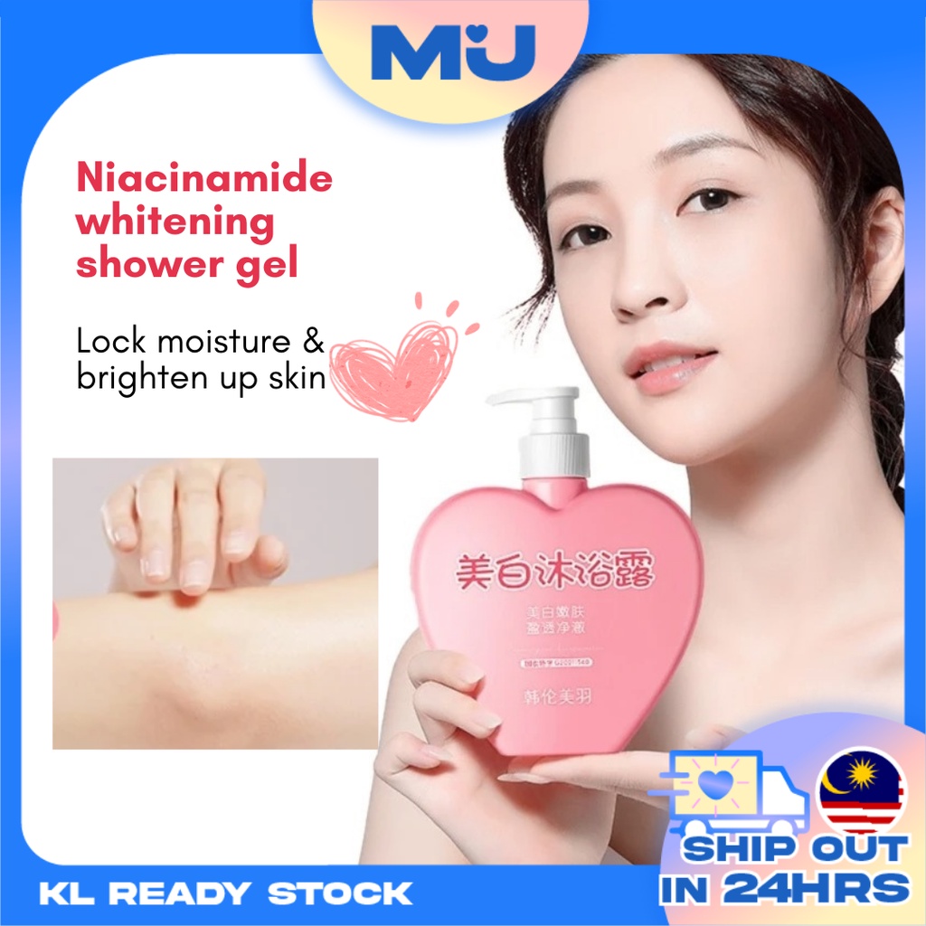 Niacinamide Whitening Body Shampoo Skin Brightening Shower Gel Mandian