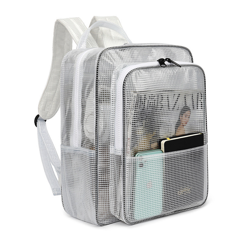 Anti-static Full PVC Dust-free Bag Backpack Transparent Mesh Backpack ...