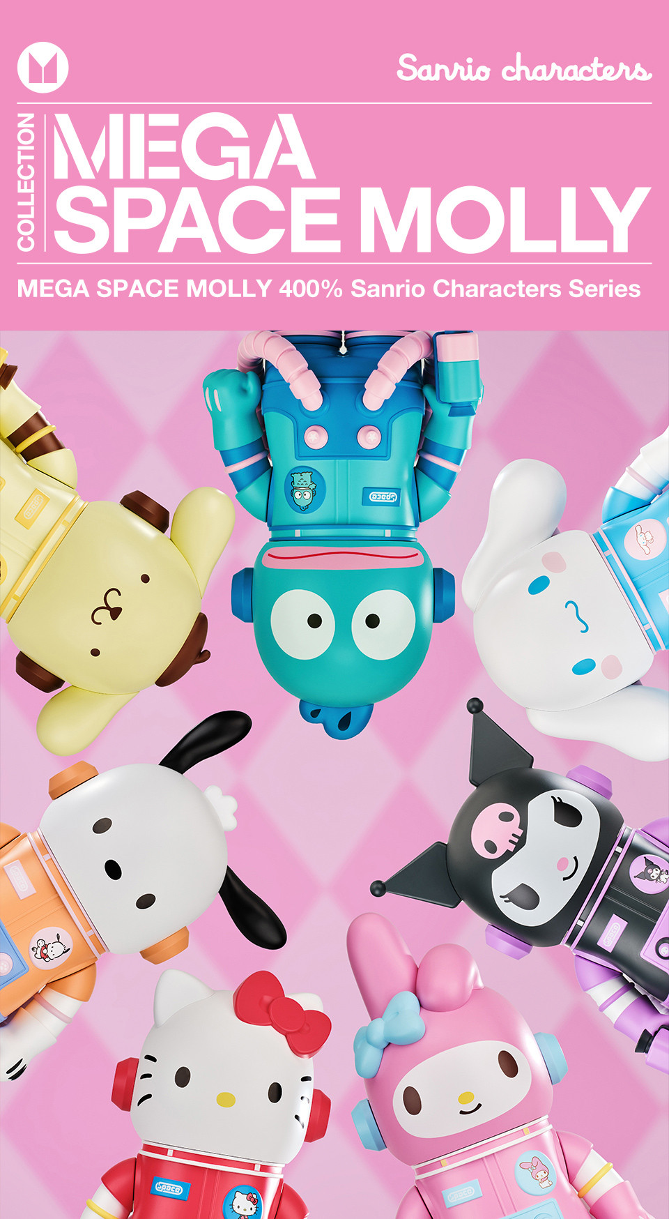 POP MART MEGA SPACE MOLLY 400% Sanrio Characters Series | Shopee