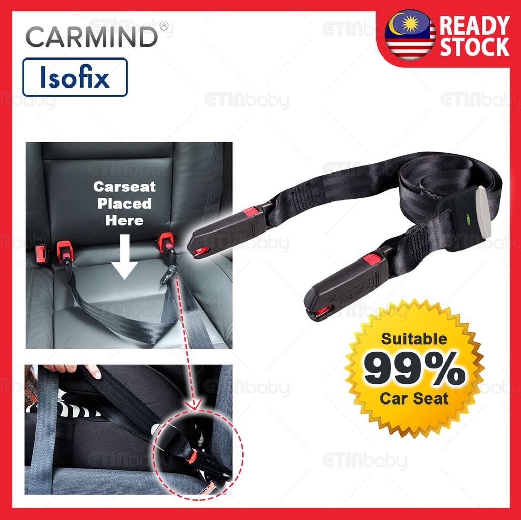 For Latch + Isofix Steel Car Child Safety Seat Connector Belt