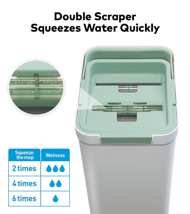 3M™ Scotch-Brite™ Hands-Free Mop with Compact Bucket, 1 pc/pack, For ...