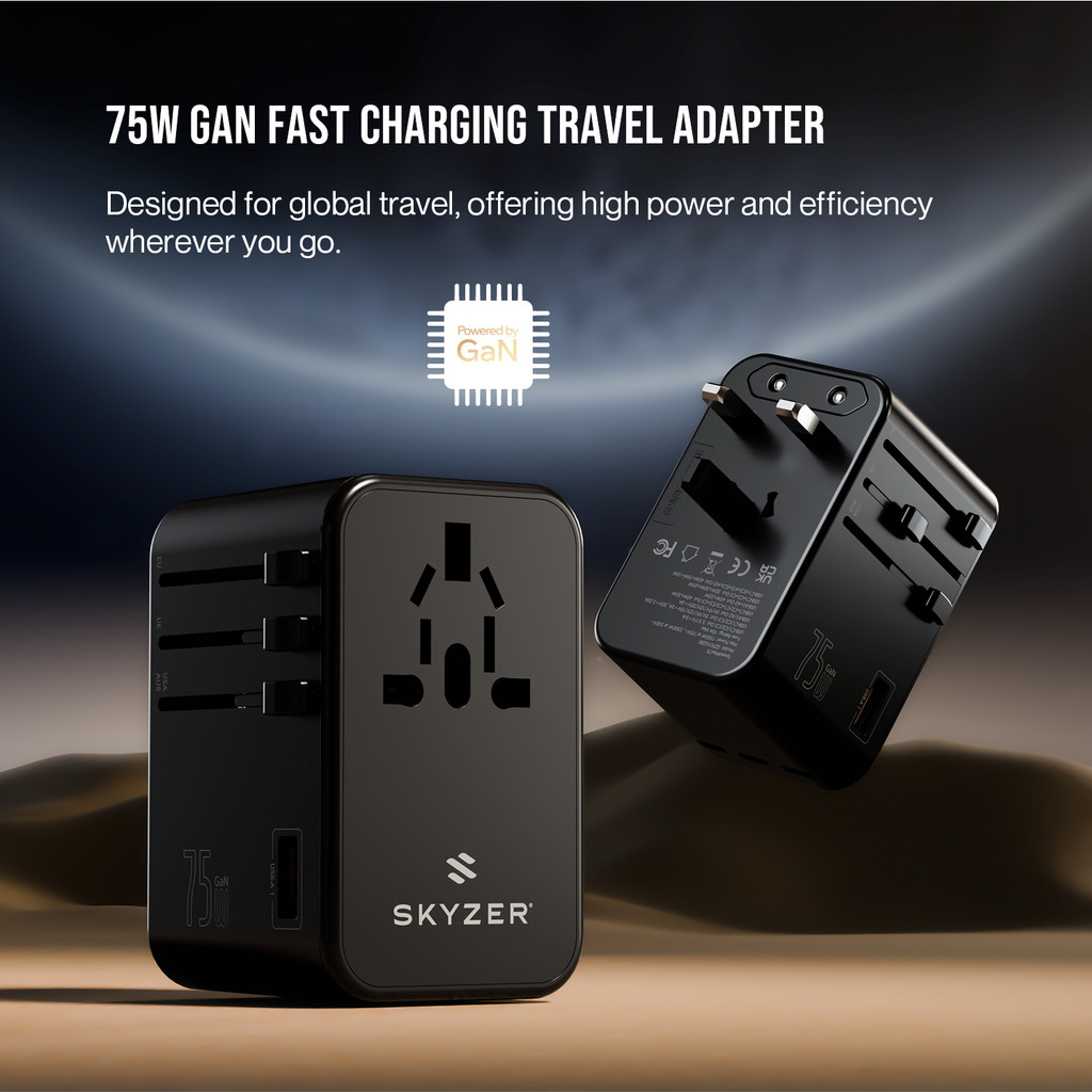 Skyzer PD162 SpeedMax 75W Fast Charging Travel Adapter | Shopee Singapore