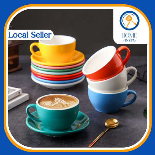 Homeinsta Bright/Matte Surface Ceramic Coffee Cup Set-Professional ...