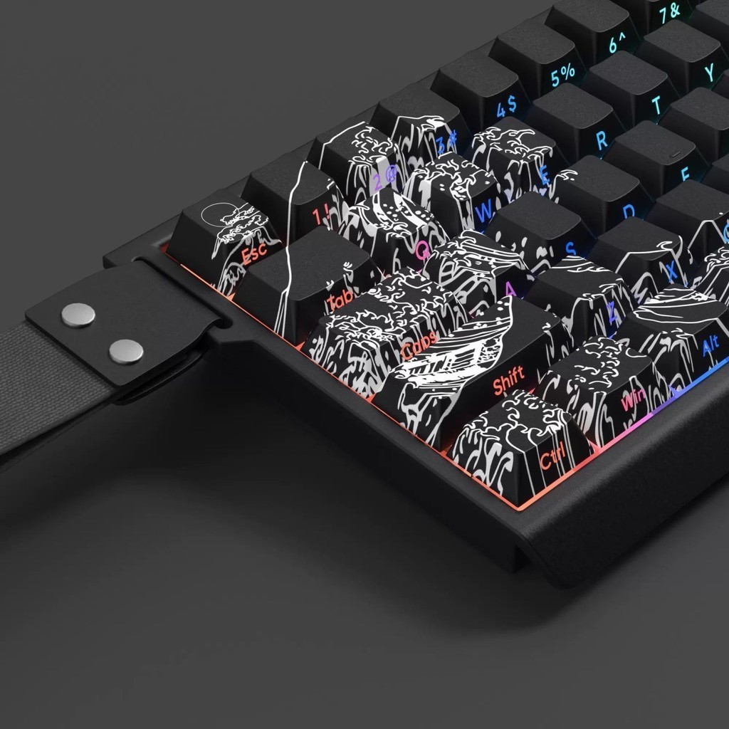 Ukiyoe Keycap Side Print Shine Through Painting Series Cherry Profile ...