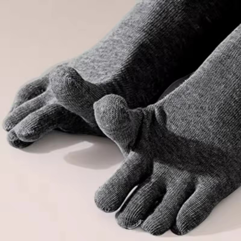 Elastic Cotton Five Toes Sock - Breathable Anti Odor Five Finger Socks ...