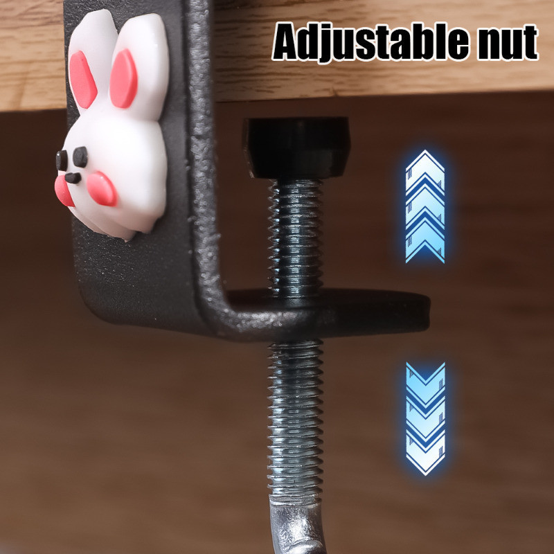 Adjustable Desk Edge Hook - Multi-Functional Table Side Hooks - Punch ...