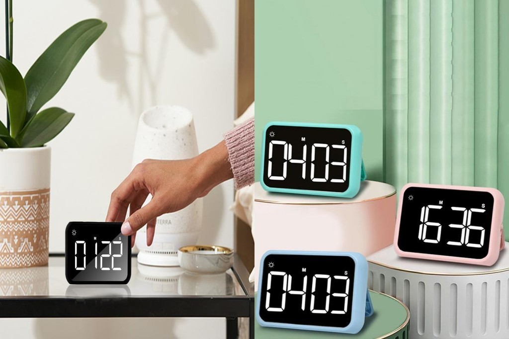 GH| Countdown Timer with Magnets Timer with Aaa Batteries Portable ...