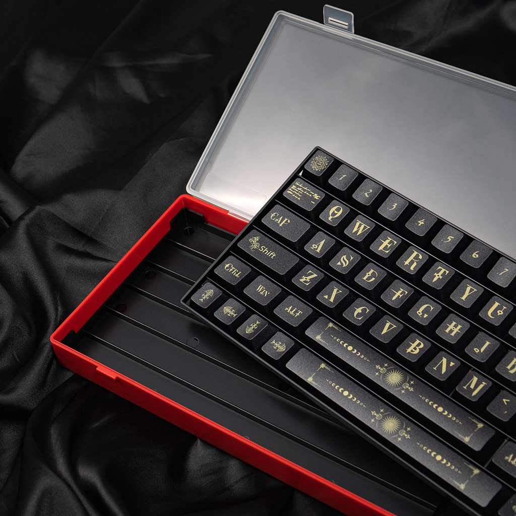 Black Red Keycaps display Container Storage Box Display Can for ...