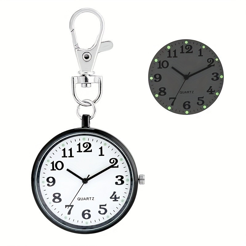1PC New Mini Keychain Watch Vintage Pocket Watch Clock With Battery Old ...