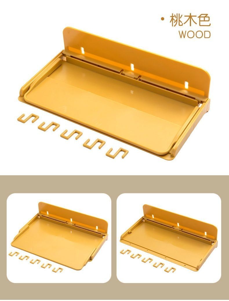 Bedside Shelf Retractable Foldable Diary Bedroom Perforation-Free Bed ...