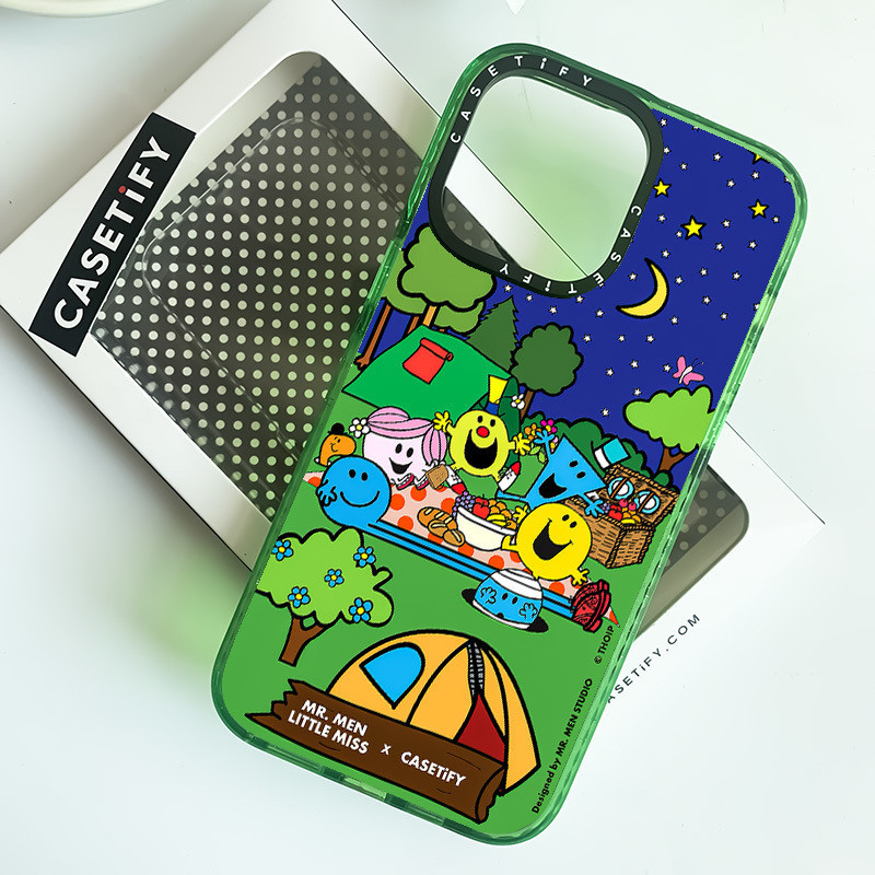 Casetify MR MEN LITTLE MISS Happy Dine Together Magnetic Charging Soft ...