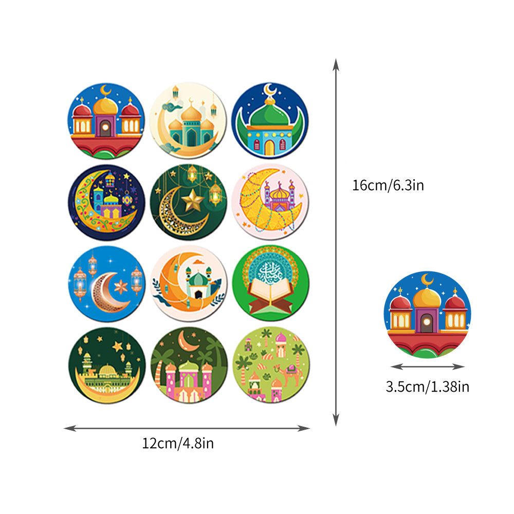 Muslim Party Sticker Label Hari Raya New Moon Festival Gift Box ...
