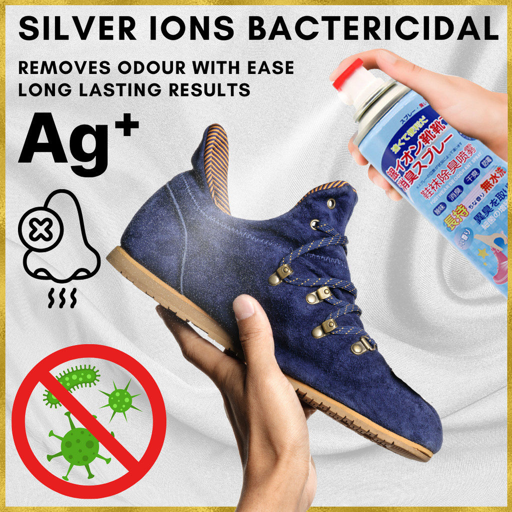 [SG STOCK] Shoe Deodorant Spray with AG+ Shoe Odour Removal ...
