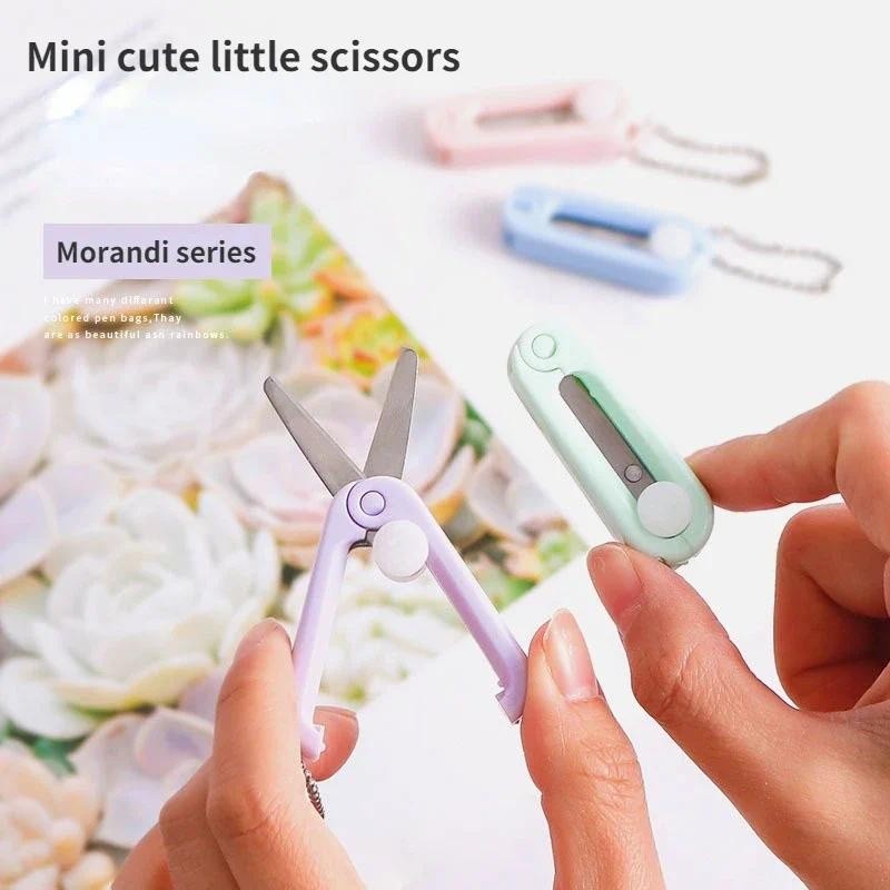 【SG】Portable Mini Scissors Retractable Foldable Scissors Multi ...