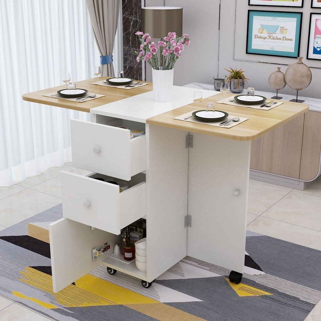 Folding Dining Table For Home Use, Small Unit, Simple Rectangular ...