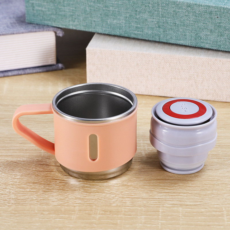 Premyam Plus 500ml Stainless Steel Vacuum Flask Set – 3-Piece Insulated Travel Mug/Gift Set