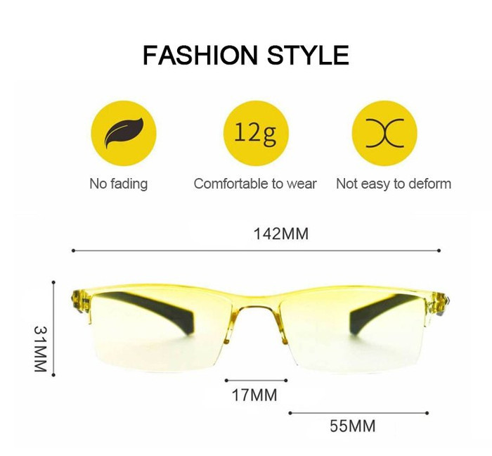🎈SG STOCK🎈Smart zoom gradient color reading glasses AntiBlue Light ...