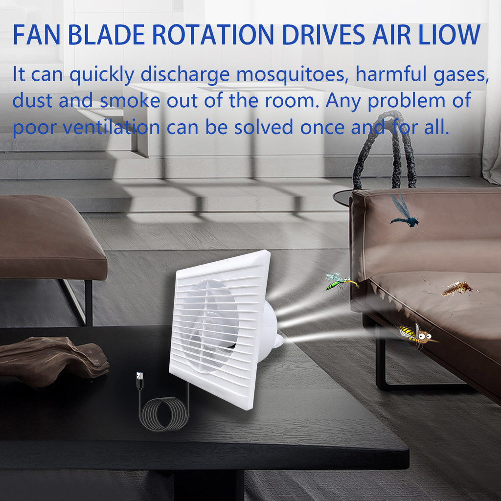 DC Solar Air Fan Mini Powered Exhaust Fan, 12V With Solar Panel, 4 Inch ...