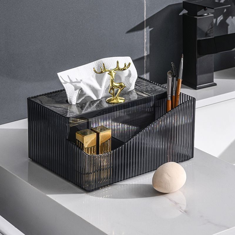 Tissue box, living room, high-end, light luxury desktop, paper drawer ...