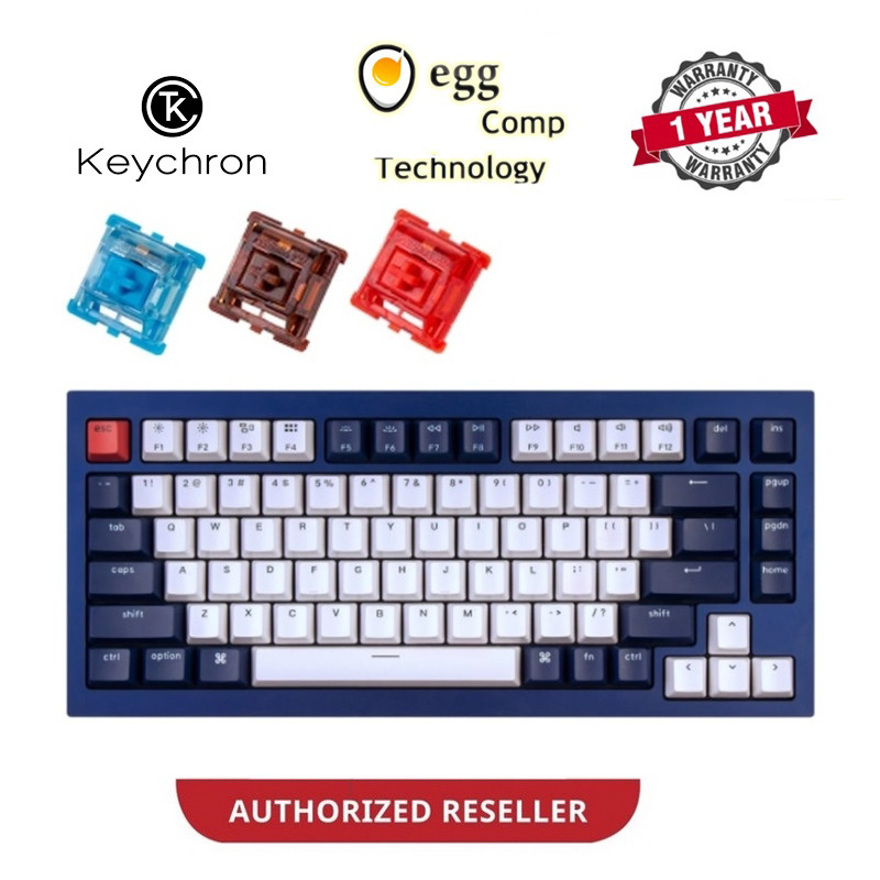 Keychron Q1 Hot-Swap RGB Fully Assembled - Blue Frame ( Phantom Blue ...