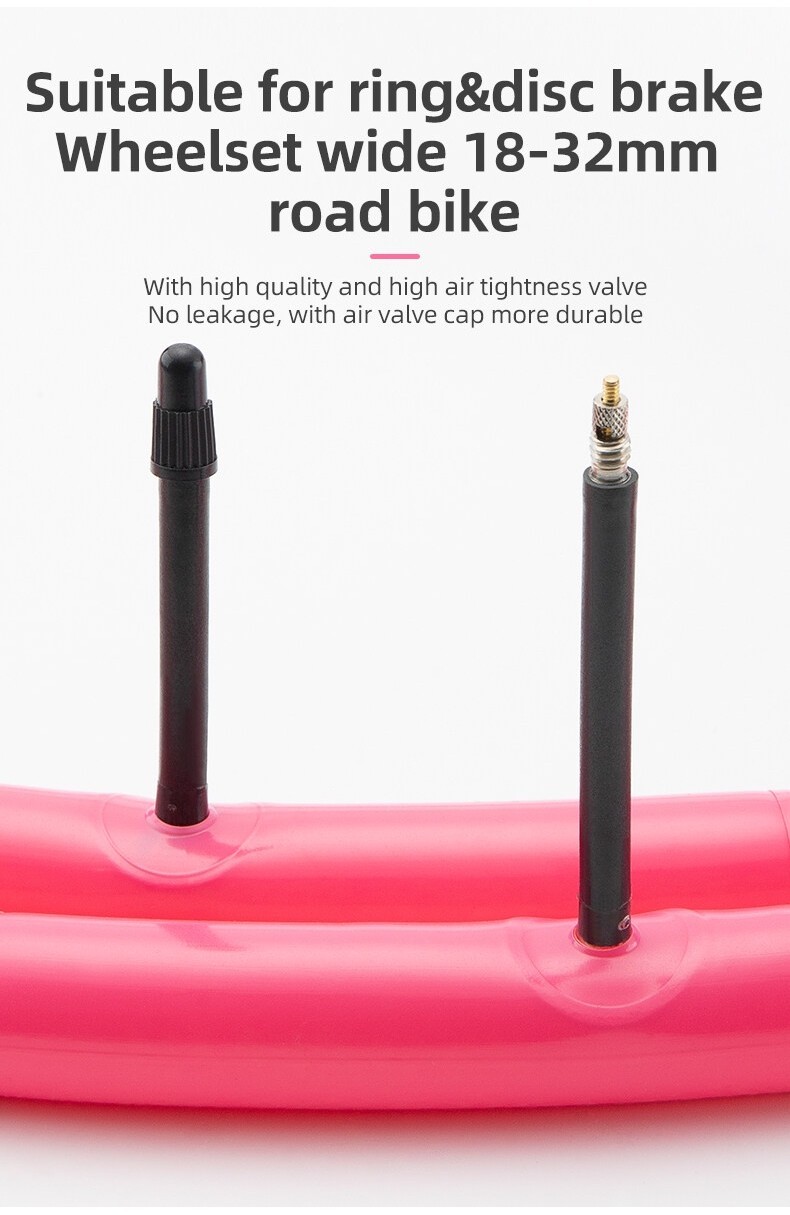 RideNow Bike Inner Tube Presta Valve 700C/16‘’/18'' Bicycle Tyre Ultra