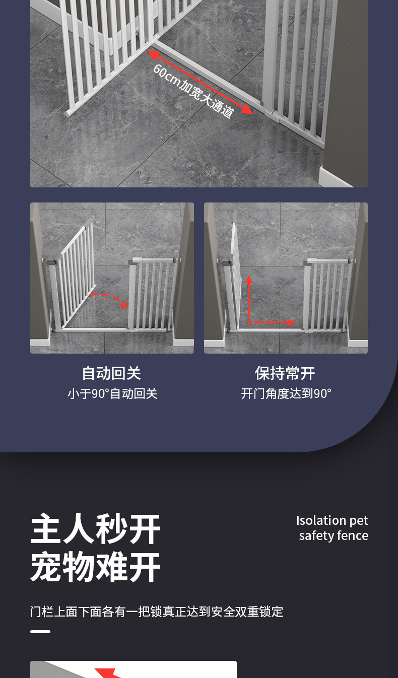 [48H Shipping] Pet Fence Anti-Cat Gate Dog Barrier Isolation Cat ...