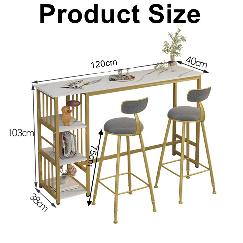 Bar Table Simple Table And Chair Against The Wall Bar Table Long Table ...