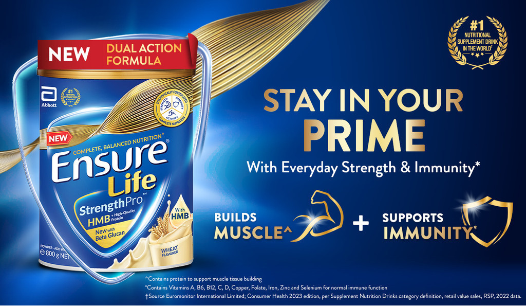[Bundle of 3] Ensure® Life StrengthProᵀᴹ Wheat 800g | Shopee Singapore