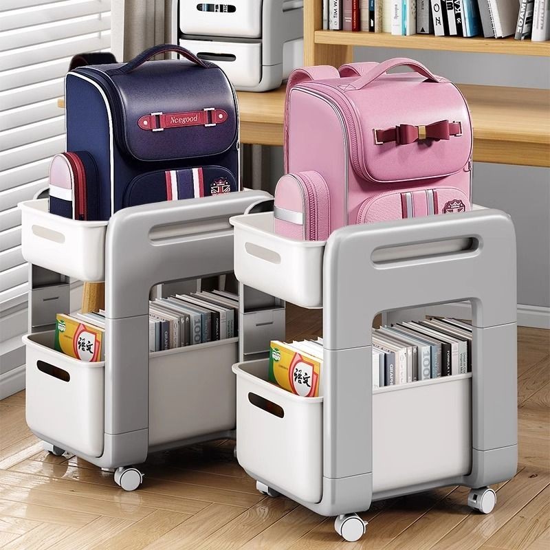 Storage shelves Floor-to-ceiling multi-layer trolley Students put ...