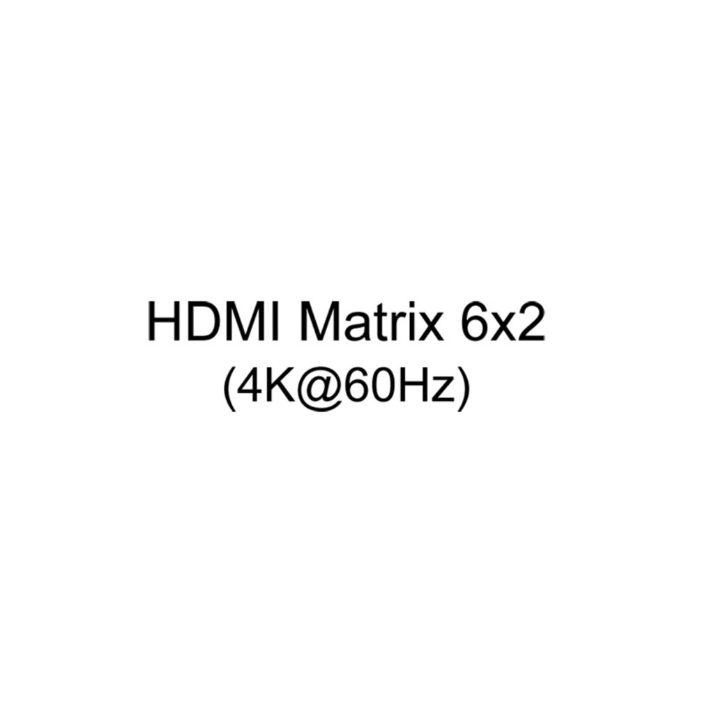 Matrix Switch HDMI 6x2 4k 60Hz HDMI Matrix Switch Splitter 6 Inputs and ...