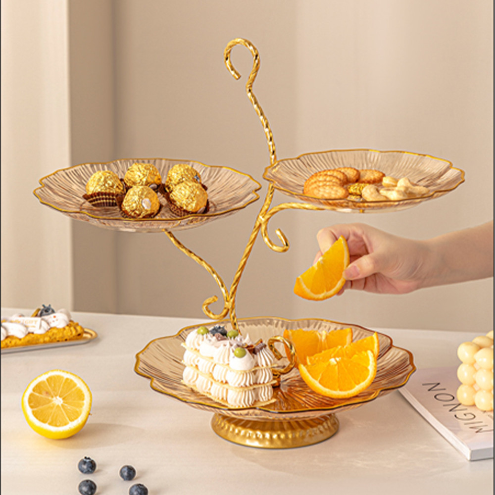 [3 Tier] Worthbuy High Tea Dessert Plate Dulang Kuih Raya Dulang Kek ...