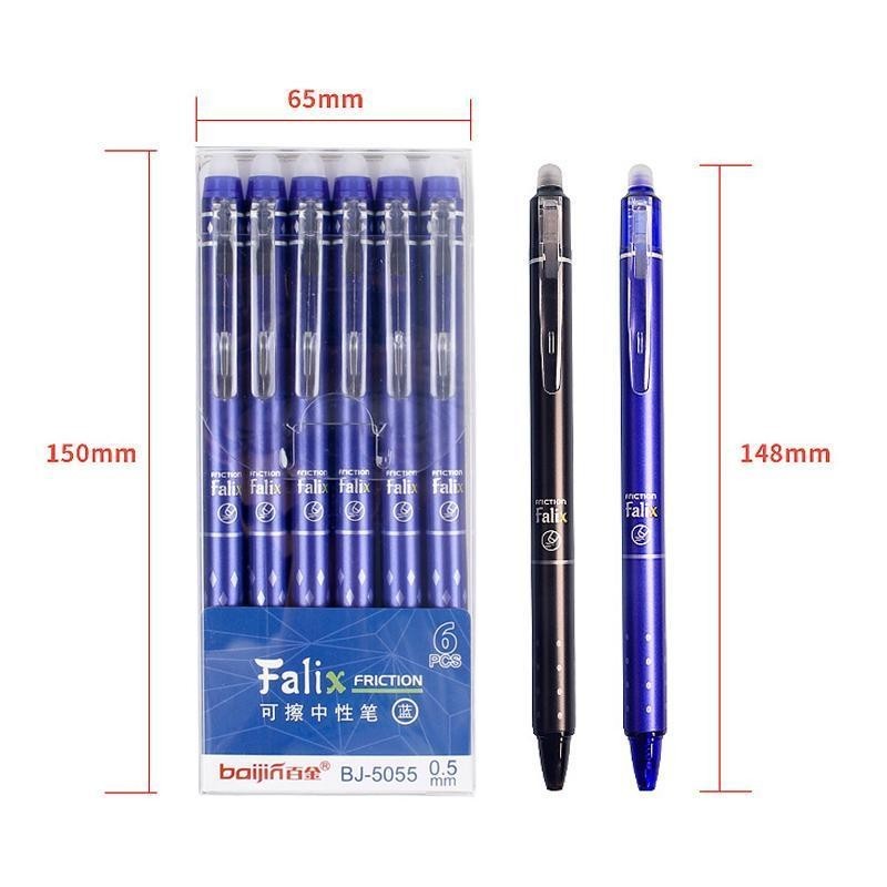 3Pen +20 Refil Set 0.5mm Black Blue Press Erasable Gel Pen Erasable ...