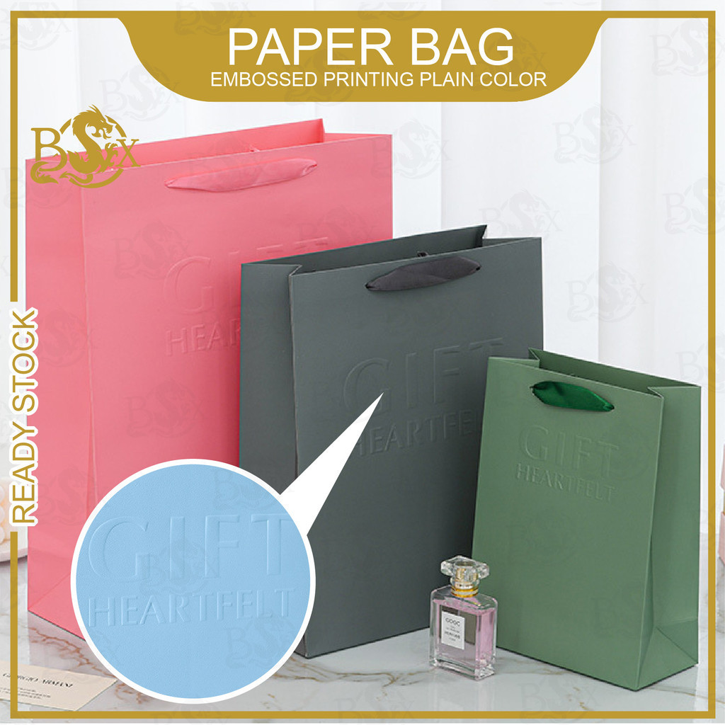 DRG Solid color bag, embossed bag, high-end handbag, business style ...