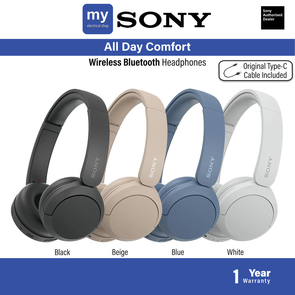 Buy WH-CH520 Wireless Headphones, Blue, Sony Store Online