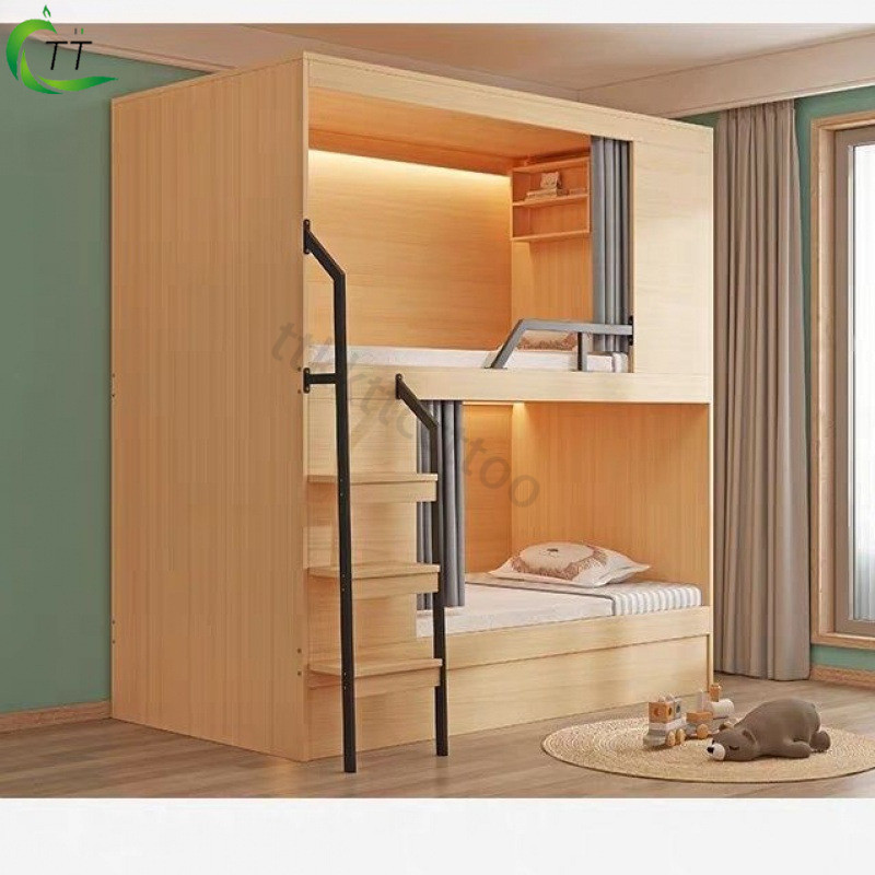 TT Bunk Bed Space Capsule High Low Bed Youth Hostel B&B Apartment Bed ...