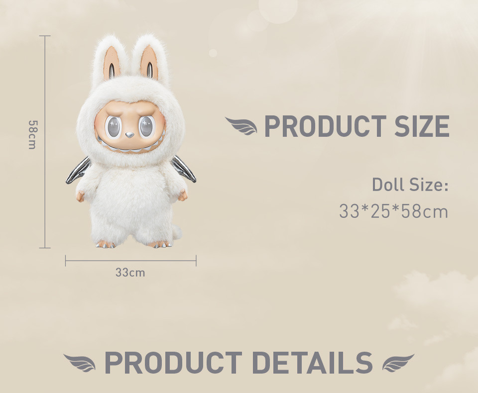 POP MART THE MONSTERS - ANGEL IN CLOUDS Vinyl Face Doll | Shopee