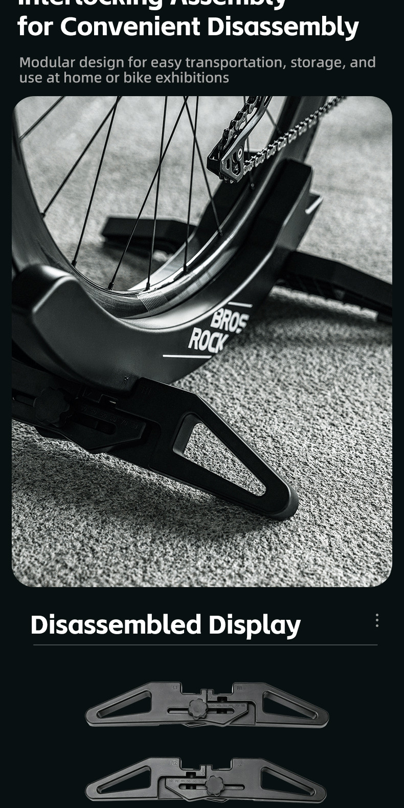 【3-day Delivery】ROCKBROS Bicycle Stand Rack Road Bike Adjustable ...
