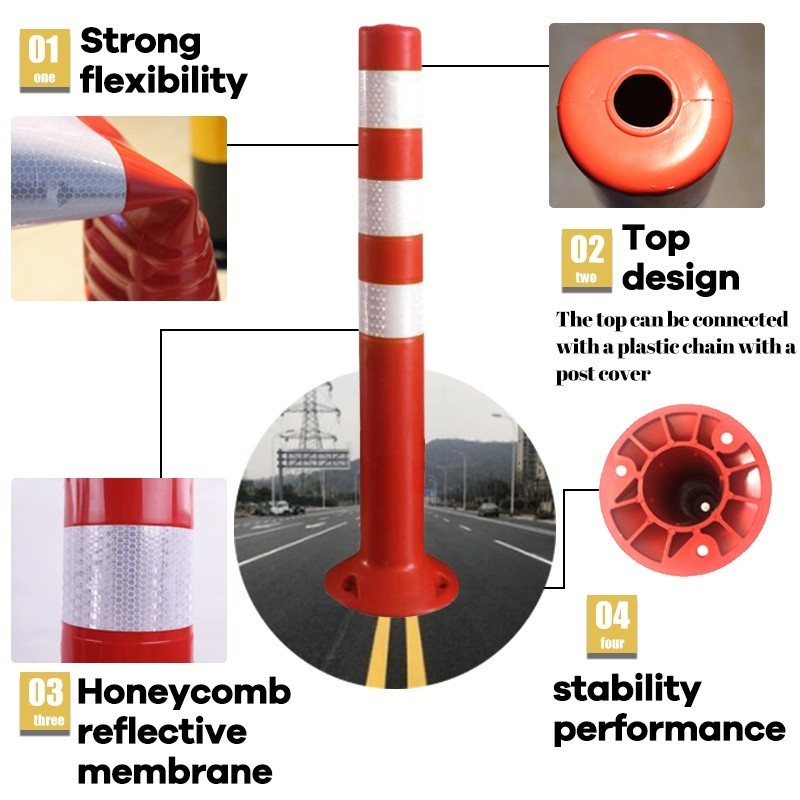 Warning Reduce Danger Plastic Road Facilities Crossing Sign Safety ...