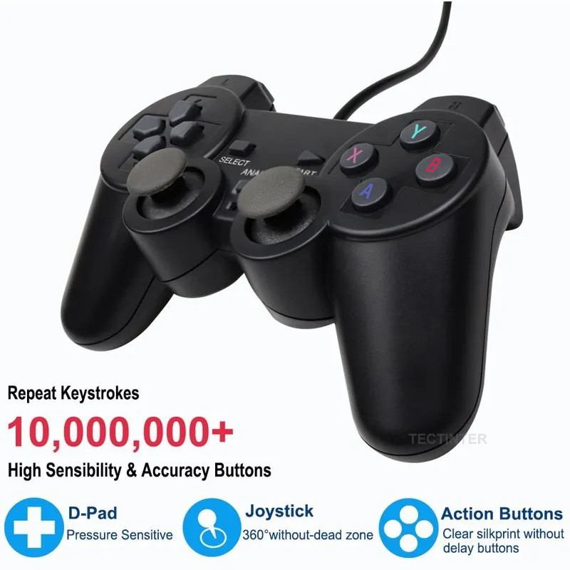 USB PC Wired Game Controller Gamepad For WinXP/Win7/8/10 Joypad For PC ...