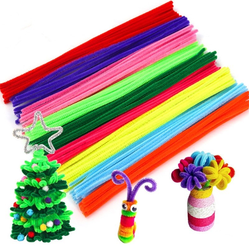 100 Pipe Cleaners in Multiple colors Pipe Cleaners Value Pack of ...