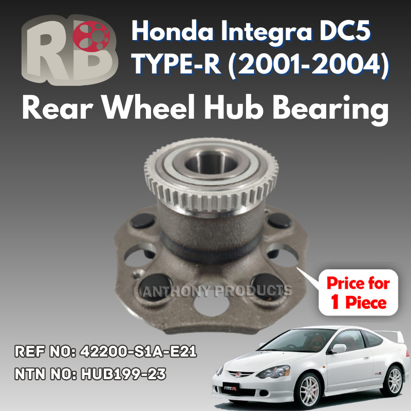 Honda Integra DC5 TYPE-R (2001-2004) Rear Wheel Hub Bearing HUB199-23 / ...